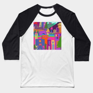 Wonky town Baseball T-Shirt